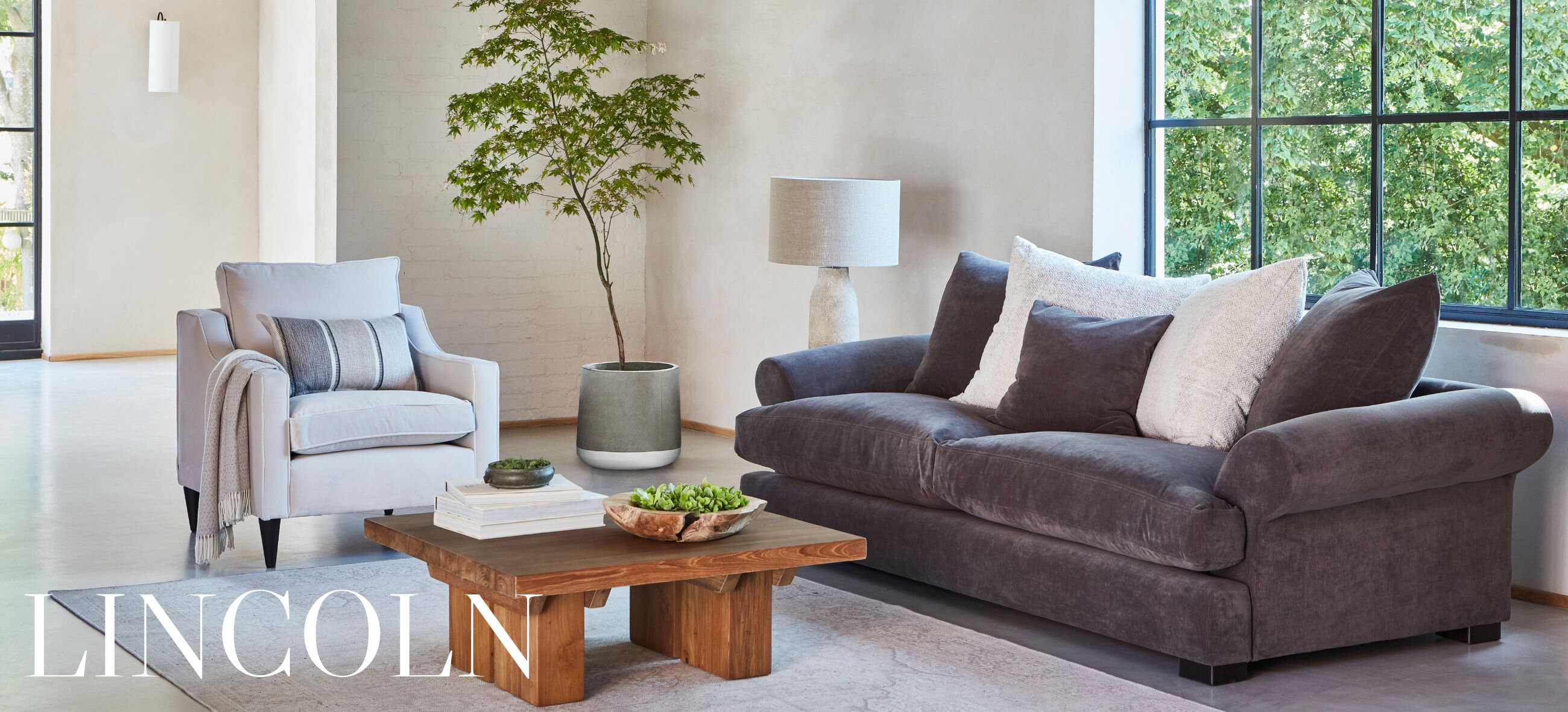 Oversized Scatters Included, Slouchy Sofa