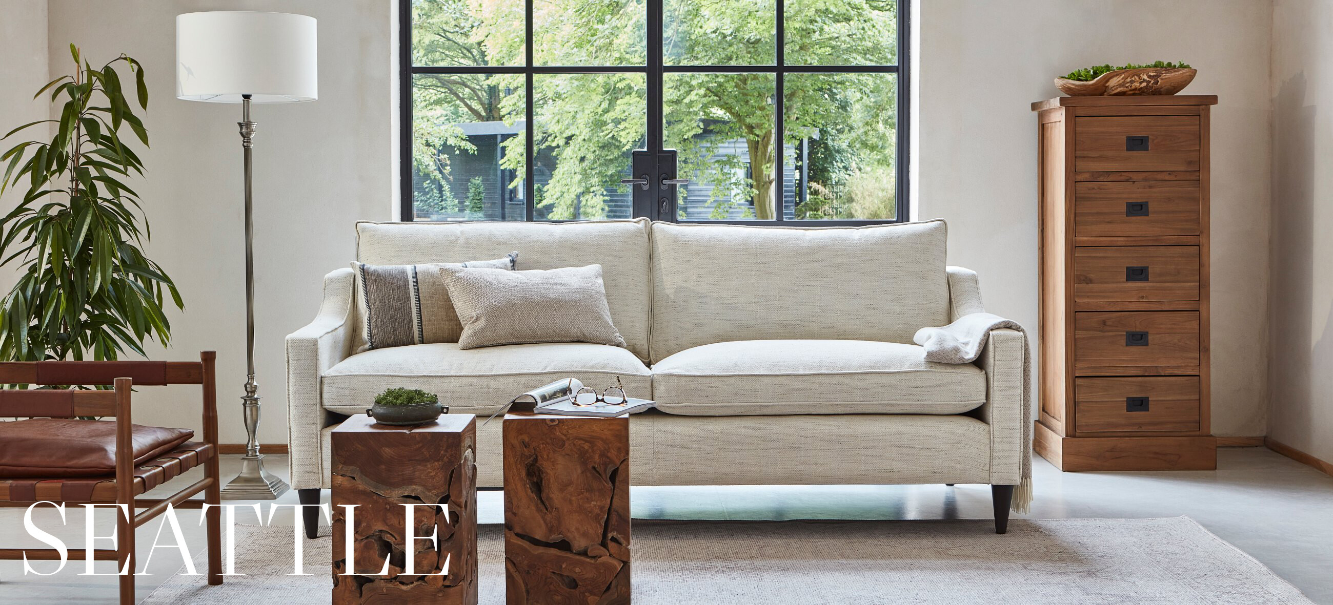 Elevated on slim legs, slimline for small spaces, 