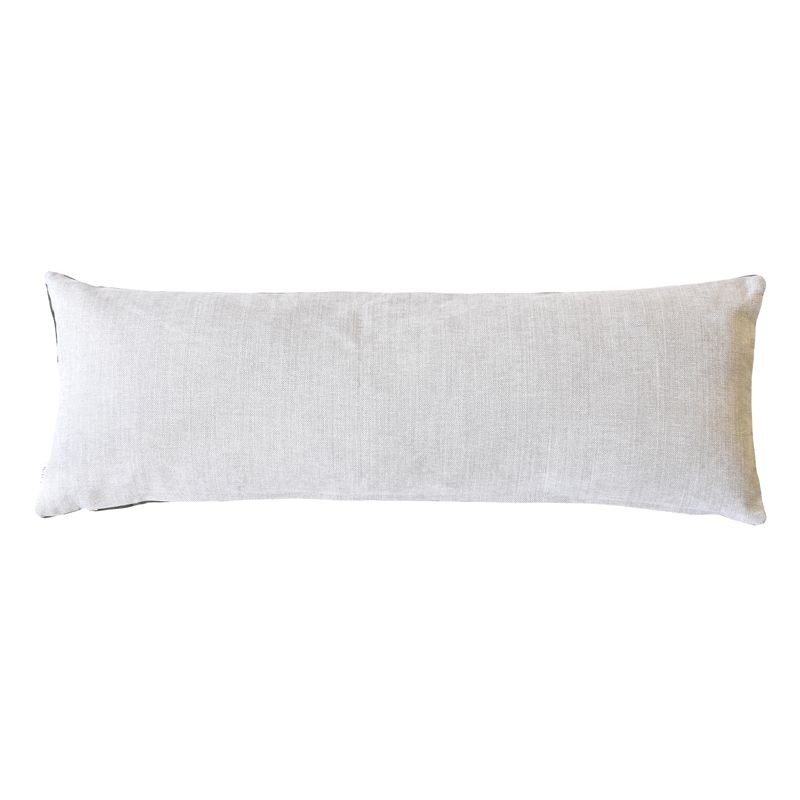 Large Lumbar Handmade Cushion- Pepper