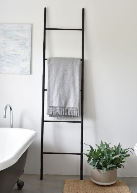 Bamboo Ladder - Matt Black