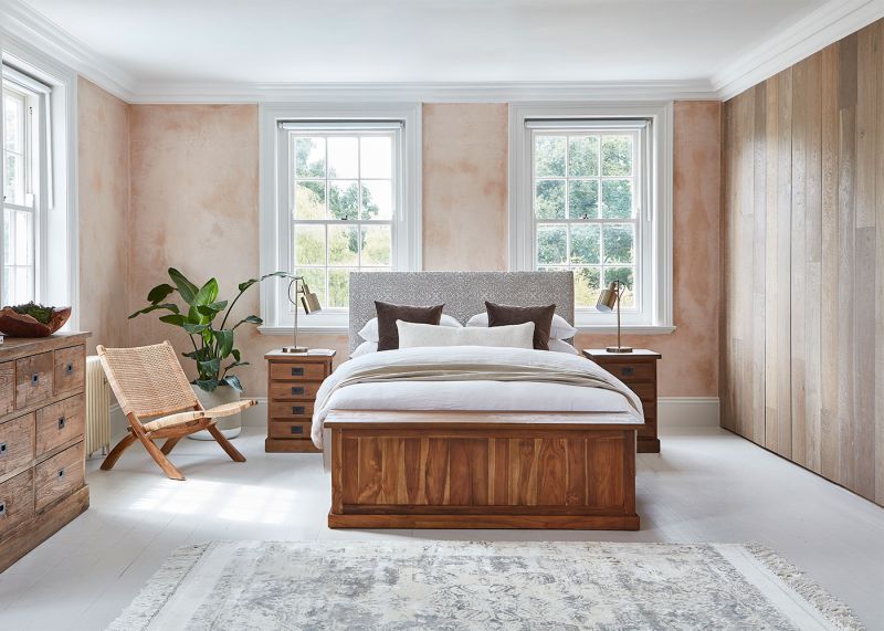 Newport Upholstered Bed - Boutique