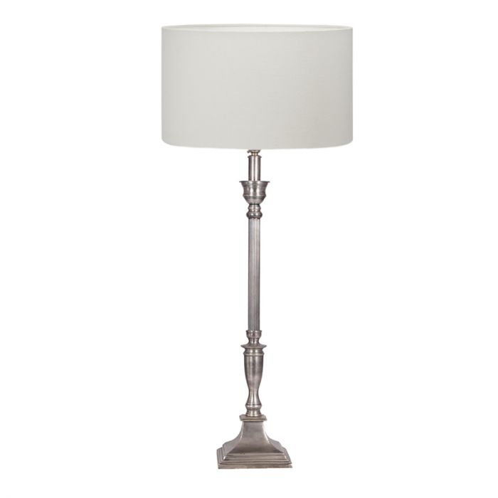 Towton Table Lamp - Antique Silver