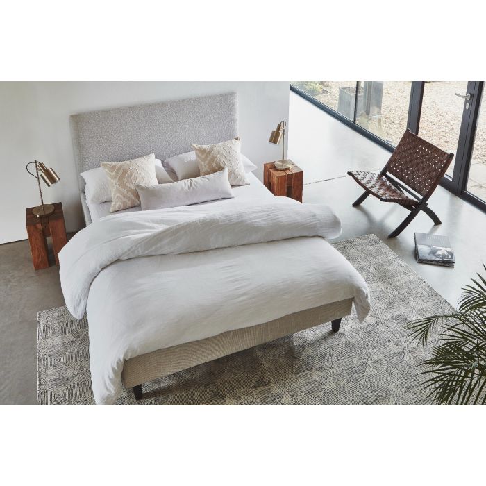 Large Lumbar Handmade Cushion- Salt