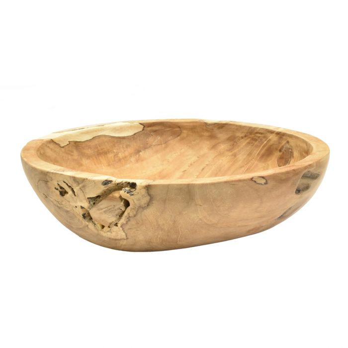 Organic Teak Bowl - Large