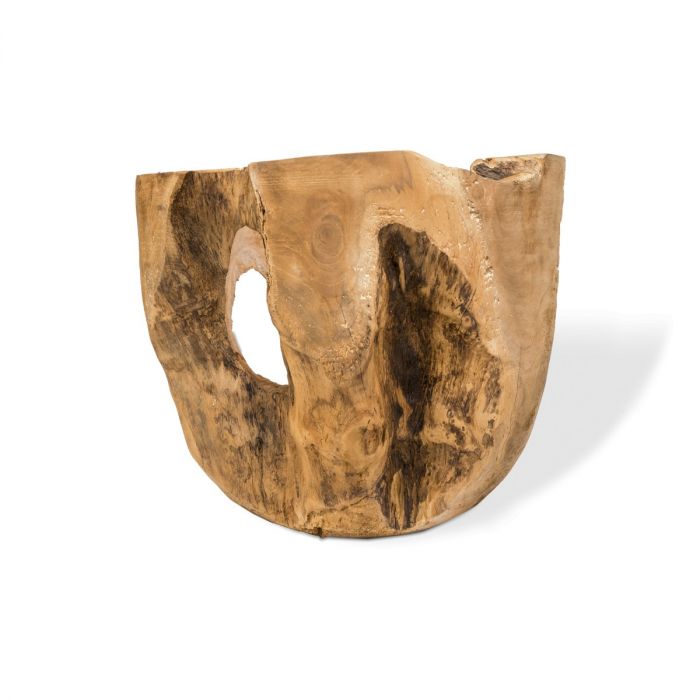 Teak Root Pot - Small