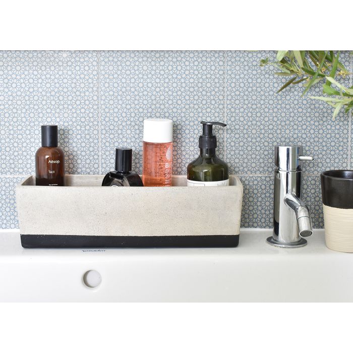 Rectangular Concrete Planter - Black