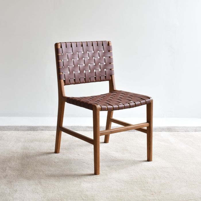 Rowland Leather Dining Chair - Outlet