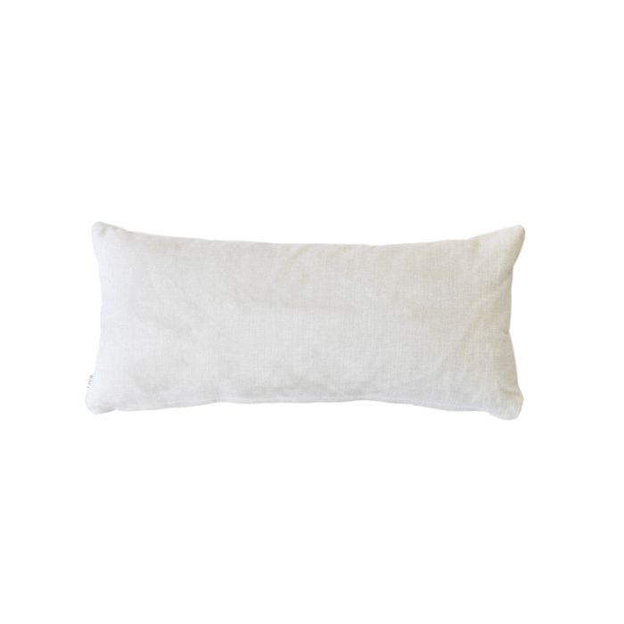 Small Lumbar Handmade Cushion- Salt