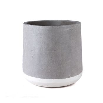 Concrete Floor Planter - White