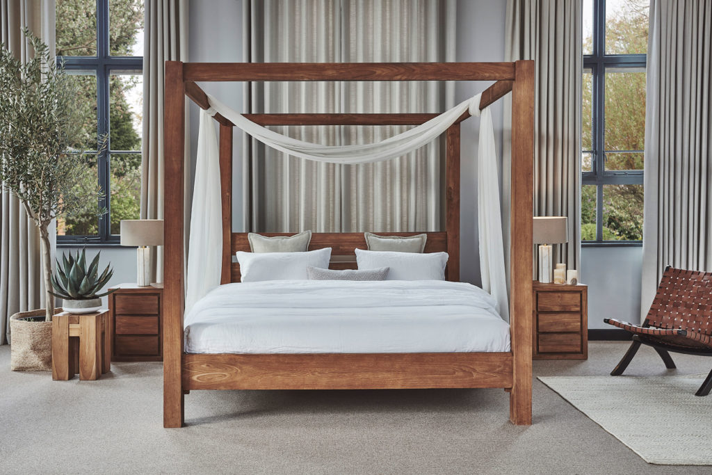 milbrook four poster bed teak bed