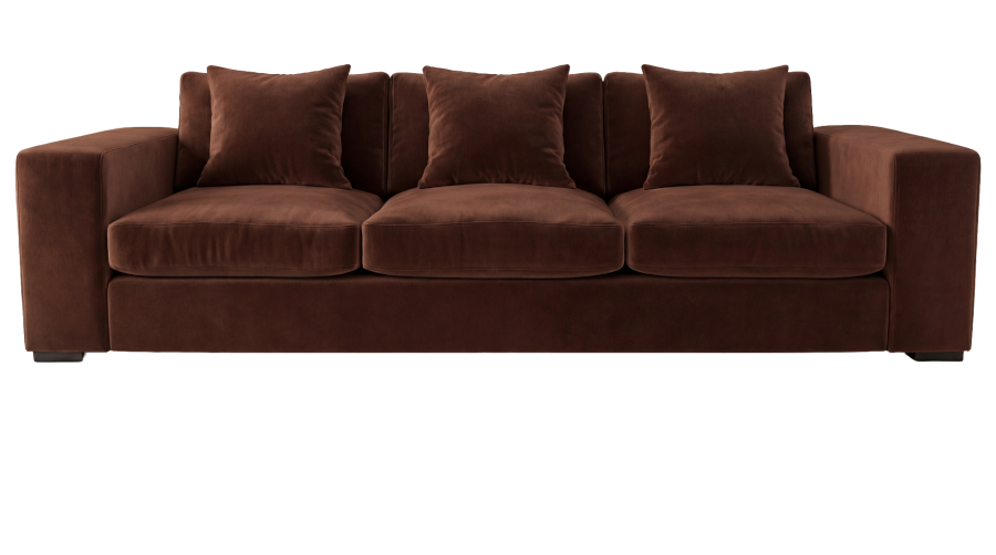 Raft signature sofa, hand-built in our London workshop